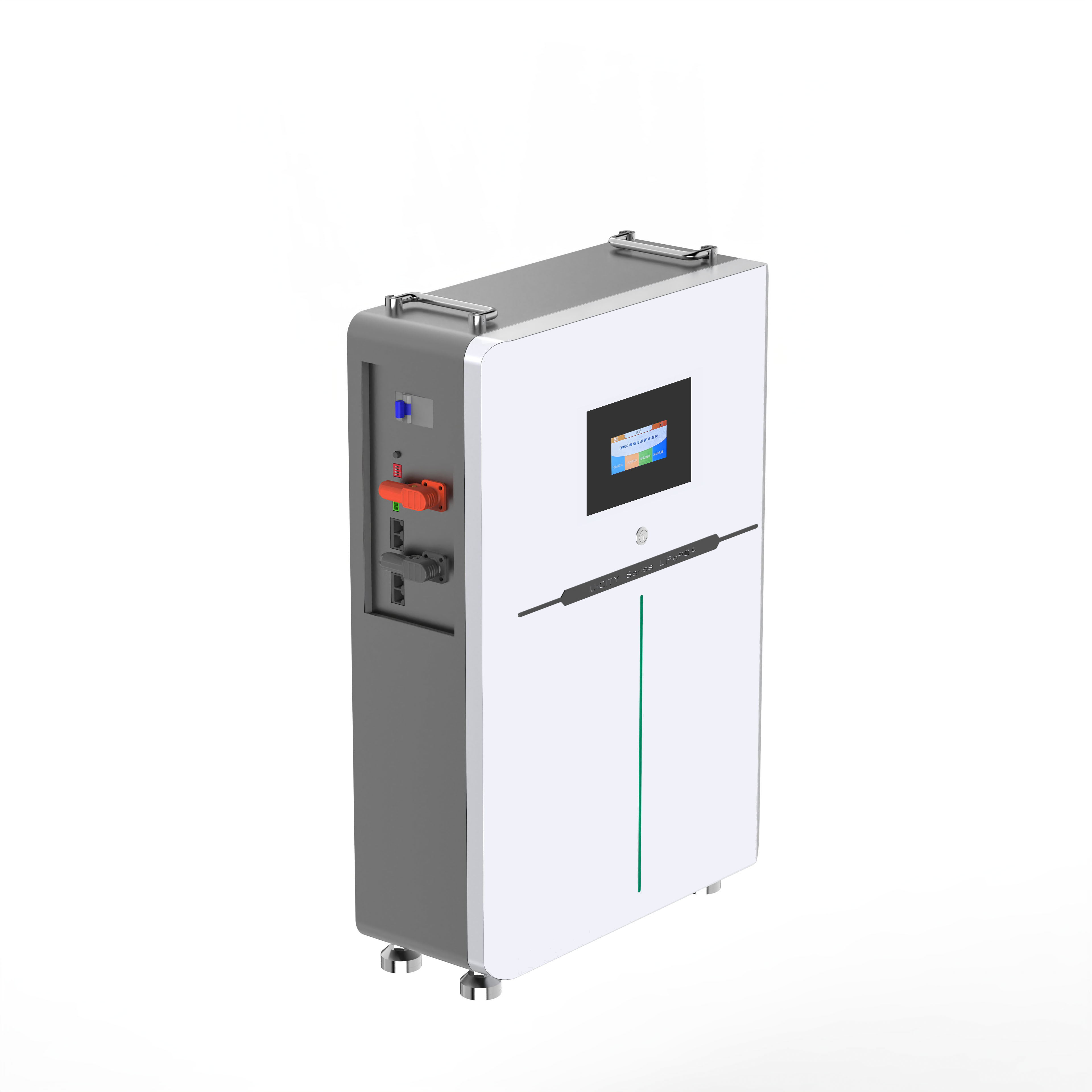 Batterie au Lithium-Ion sur pied de stockage d'énergie solaire domestique LiFePO de 48V 5KWh 10KWh 15KWh