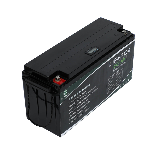 Batterie au lithium fer phosphate de remplacement au plomb-acide efficace AJ-LFP12V200Ah