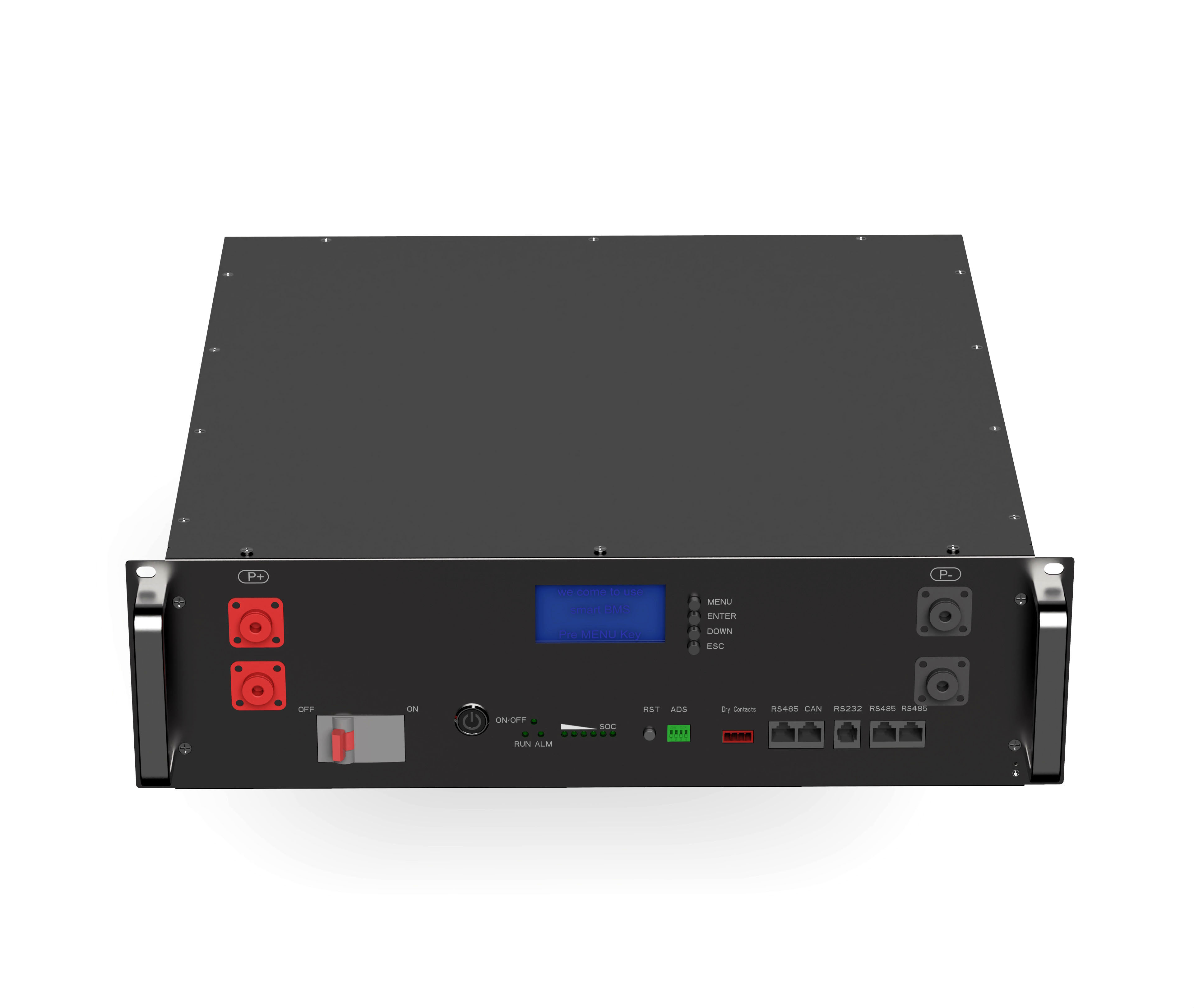 Batterie de stockage d'énergie Lifepo4, 51.2v, 100ah, 200ah, 300ah, batterie au Lithium montée en rack