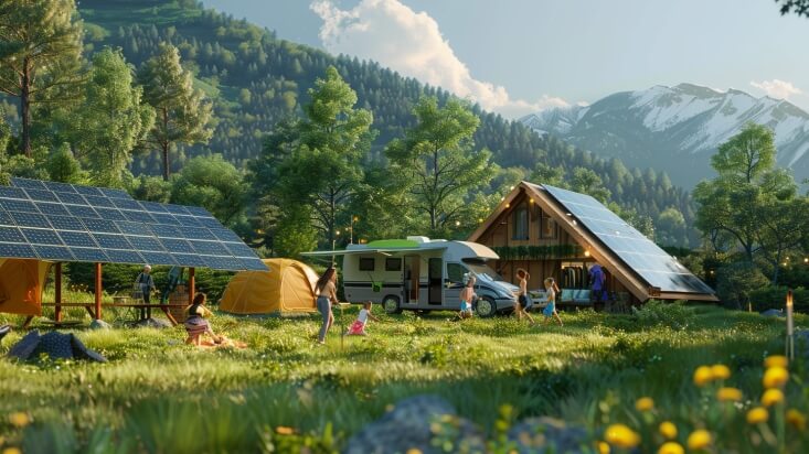 Panneaux solaires pour camping-car
