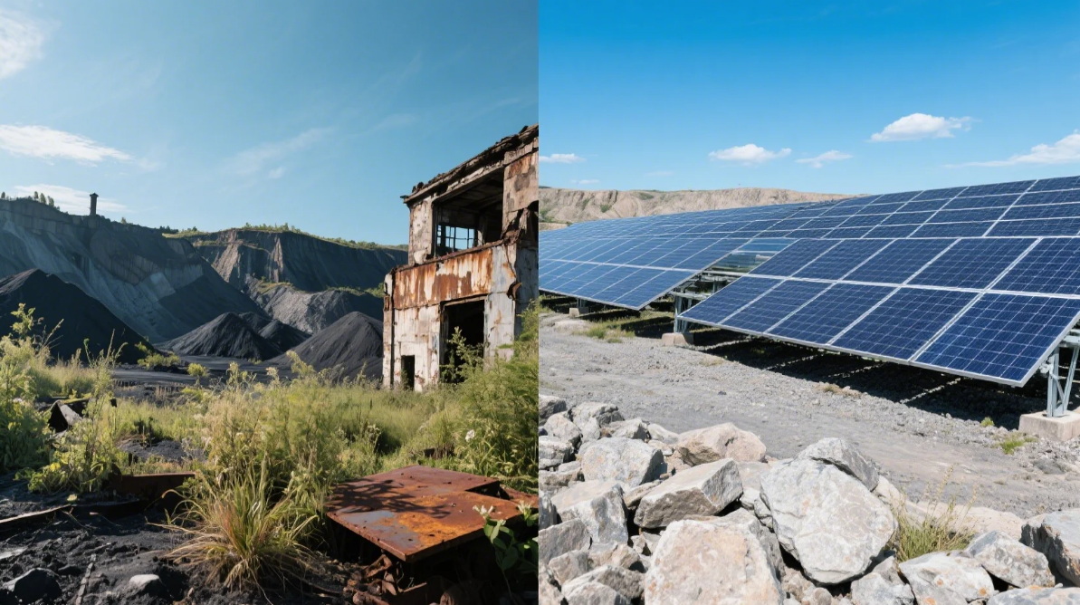 Réfurration du charbon à solaire