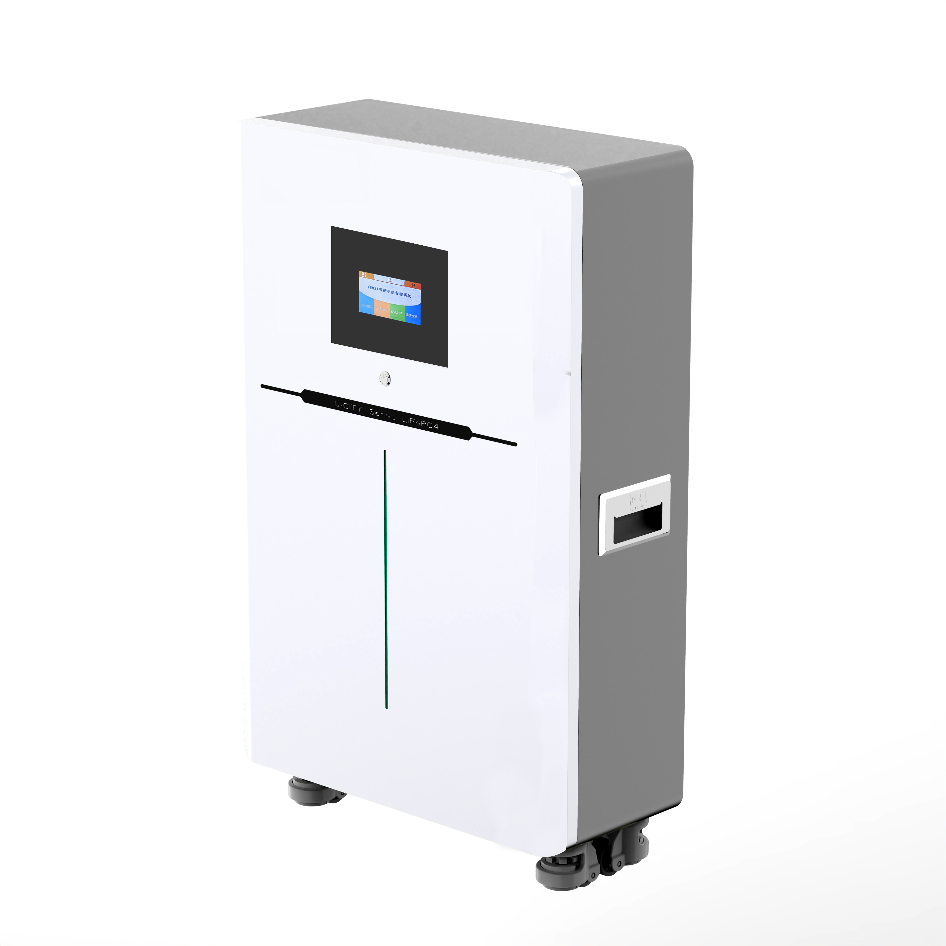 Système de bâti de mur de stockage d'énergie solaire de batterie de la maison Lifepo4 de support de plancher 48v 200ah