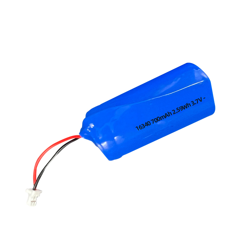 Cellule de batterie cylindrique au lithium-ion 16340 3,7 V 700 mah