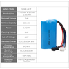 paquet de batterie d'ion de lithium de 14500 7.4v 800mAh 2s1p