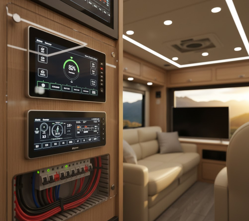 Alimentation de secours pour camping-car