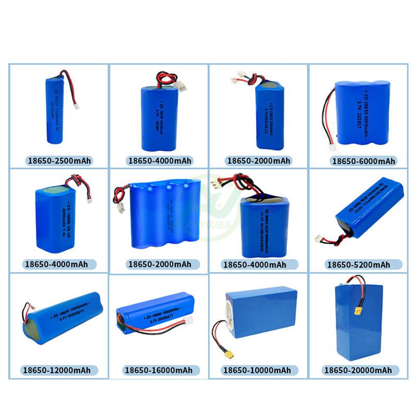 Paquet rechargeable adapté aux besoins du client de batterie d'ion de Li 3.7V 7.4V 11.1V 12V 14.8V 18650 21700 32700